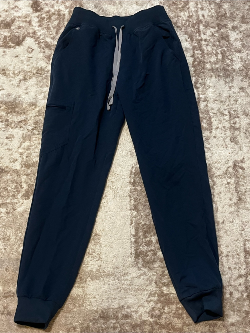 FIGS High Waisted Zamora Jogger Scrub Pants Navy Blue Womens Small S 1000207